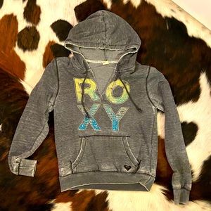 Distressed Roxy sweatshirt
